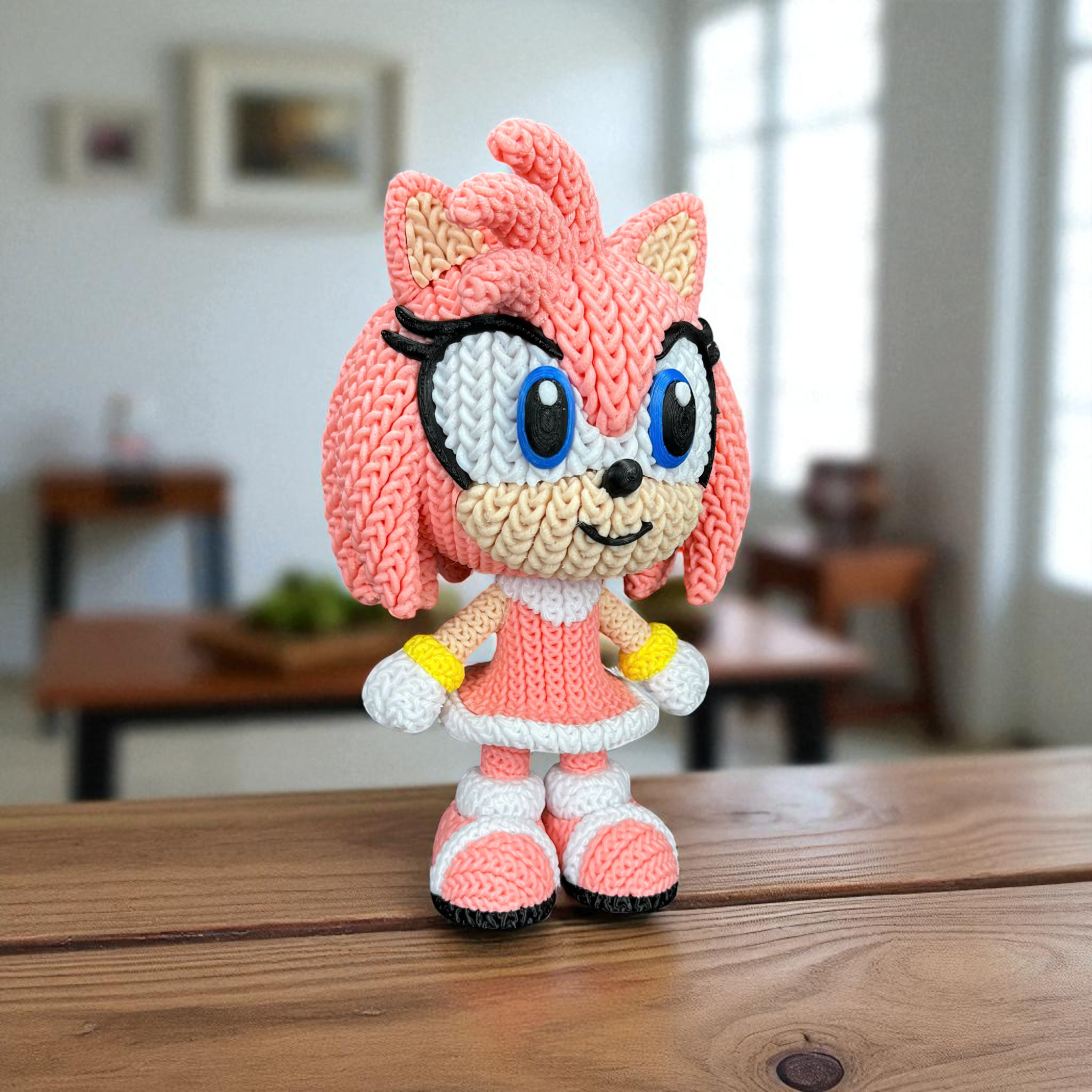 Amy Rose – Crochet Style 3D Printed Collectible