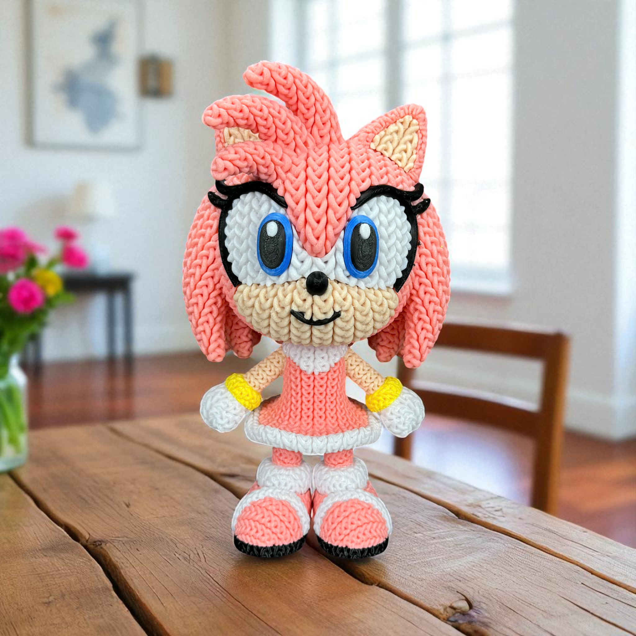 Amy Rose – Crochet Style 3D Printed Collectible